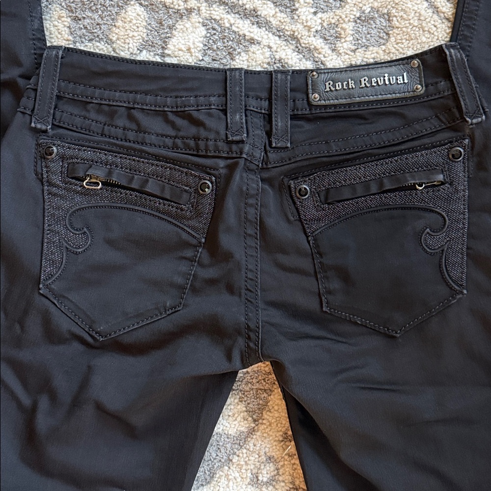 Rock Revival Black Skinny Jeans - Picture 3 of 15